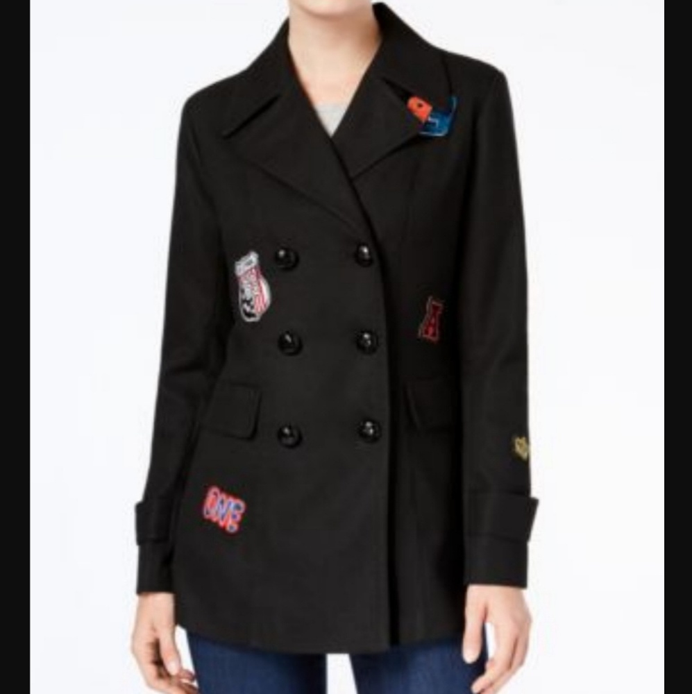 Double breasted BCX black coat